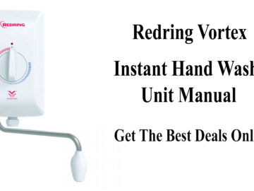 Redring Vortex Instant Hand Wash Unit Manual